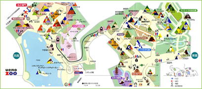 上野動物園マップダウンロードできます！